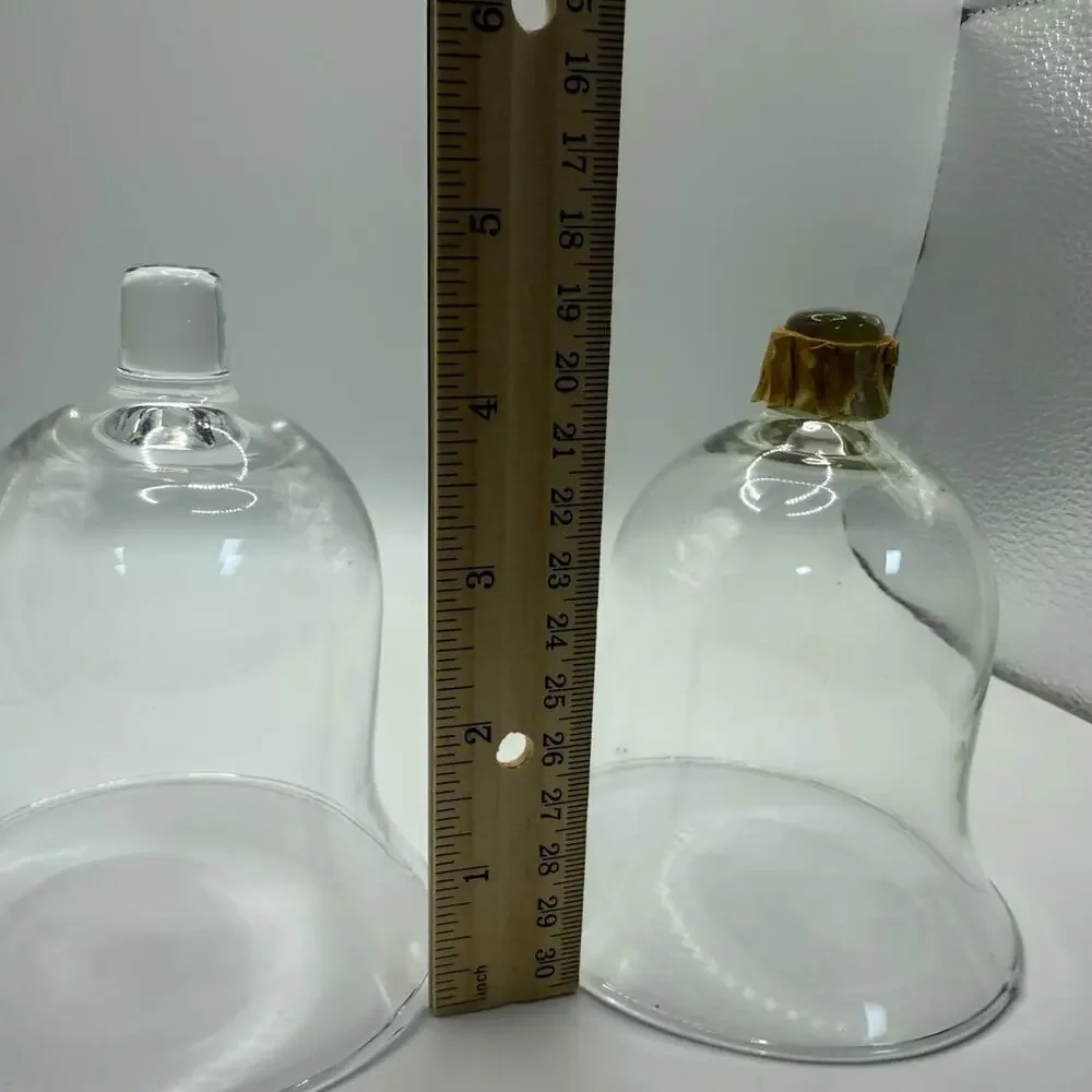 Vintage Glass Votive Tulips for Candlestick (Candestick not included) Set of 2